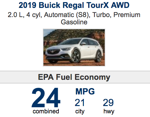 2019 BUICK REGAL TOUR X